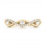 18k Yellow Gold 18k Yellow Gold Custom Diamond Wedding Band - Top View -  103419 - Thumbnail
