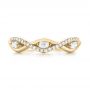 18k Yellow Gold 18k Yellow Gold Custom Diamond Wedding Band - Top View -  103419 - Thumbnail