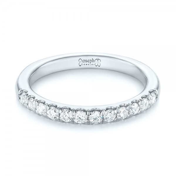  Platinum Custom Diamond Wedding Band - Flat View -  103522