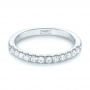  Platinum Custom Diamond Wedding Band - Flat View -  103522 - Thumbnail