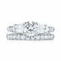  Platinum Custom Diamond Wedding Band - Top View -  103522 - Thumbnail
