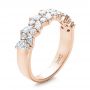 14k Rose Gold 14k Rose Gold Custom Diamond Wedding Ring - Three-Quarter View -  102093 - Thumbnail