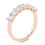 18k Rose Gold 18k Rose Gold Custom Diamond Wedding Ring - Three-Quarter View -  107214 - Thumbnail