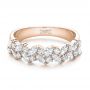14k Rose Gold 14k Rose Gold Custom Diamond Wedding Ring - Flat View -  102093 - Thumbnail