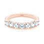 18k Rose Gold 18k Rose Gold Custom Diamond Wedding Ring - Flat View -  107214 - Thumbnail