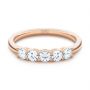 18k Rose Gold 18k Rose Gold Custom Diamond Wedding Ring - Flat View -  107216 - Thumbnail