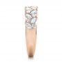 14k Rose Gold 14k Rose Gold Custom Diamond Wedding Ring - Side View -  102093 - Thumbnail