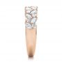 18k Rose Gold 18k Rose Gold Custom Diamond Wedding Ring - Side View -  102093 - Thumbnail