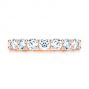 18k Rose Gold 18k Rose Gold Custom Diamond Wedding Ring - Top View -  107214 - Thumbnail