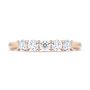 14k Rose Gold 14k Rose Gold Custom Diamond Wedding Ring - Top View -  107216 - Thumbnail