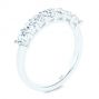 14k White Gold 14k White Gold Custom Diamond Wedding Ring - Three-Quarter View -  107214 - Thumbnail