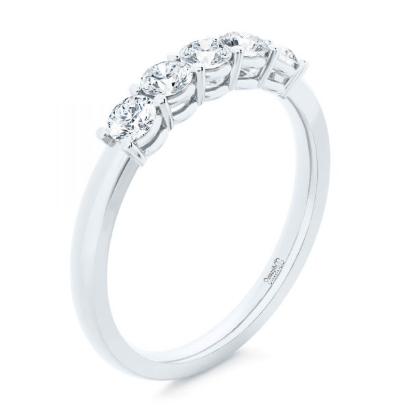  Platinum Platinum Custom Diamond Wedding Ring - Three-Quarter View -  107216