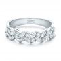  Platinum Custom Diamond Wedding Ring - Flat View -  102093 - Thumbnail