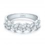 18k White Gold 18k White Gold Custom Diamond Wedding Ring - Flat View -  102093 - Thumbnail