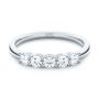 18k White Gold 18k White Gold Custom Diamond Wedding Ring - Flat View -  107216 - Thumbnail