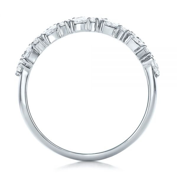  Platinum Custom Diamond Wedding Ring - Front View -  102093