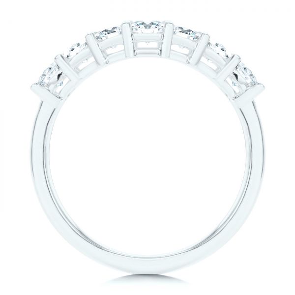 18k White Gold 18k White Gold Custom Diamond Wedding Ring - Front View - 107214