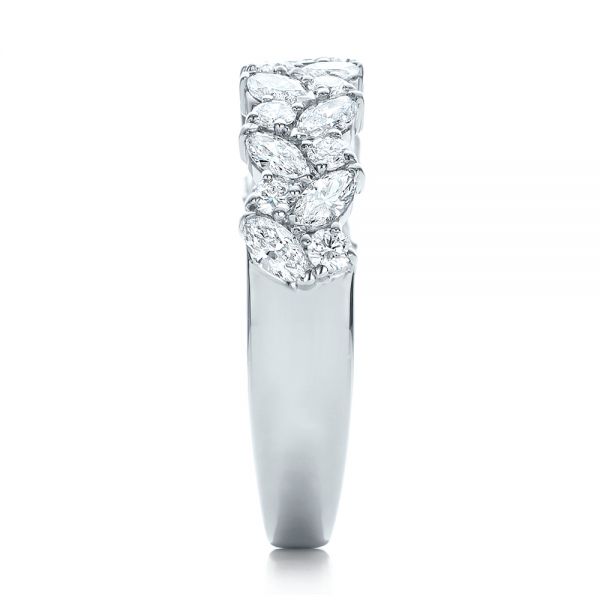  Platinum Custom Diamond Wedding Ring - Side View -  102093