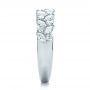  Platinum Custom Diamond Wedding Ring - Side View -  102093 - Thumbnail