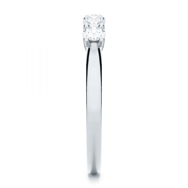 14k White Gold 14k White Gold Custom Diamond Wedding Ring - Side View - 107216
