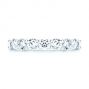 14k White Gold 14k White Gold Custom Diamond Wedding Ring - Top View -  107214 - Thumbnail