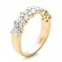 18k Yellow Gold 18k Yellow Gold Custom Diamond Wedding Ring - Three-Quarter View -  102093 - Thumbnail