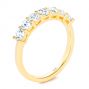 14k Yellow Gold Custom Diamond Wedding Ring - Three-Quarter View -  107214 - Thumbnail