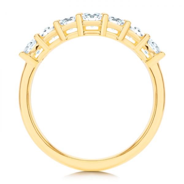 18k Yellow Gold 18k Yellow Gold Custom Diamond Wedding Ring - Front View -  107214