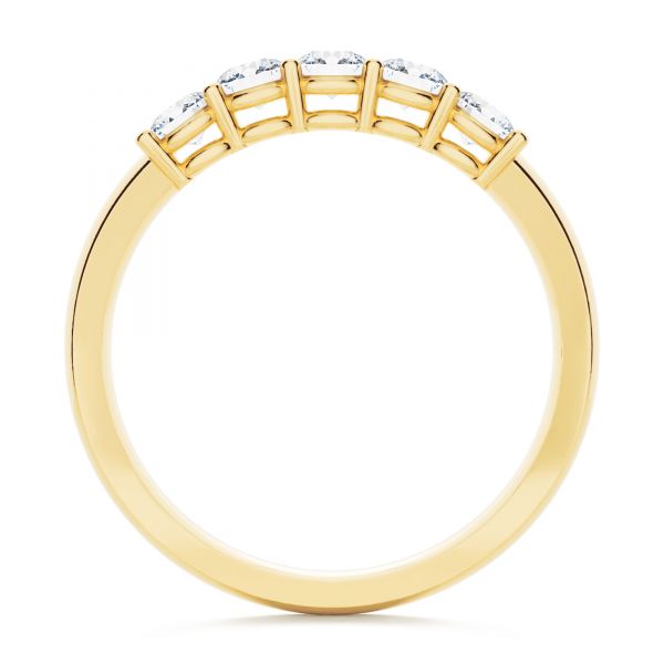 14k Yellow Gold 14k Yellow Gold Custom Diamond Wedding Ring - Front View -  107216