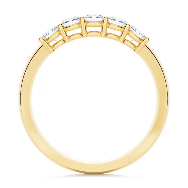 14k Yellow Gold 14k Yellow Gold Custom Diamond Wedding Ring - Front View -  107216