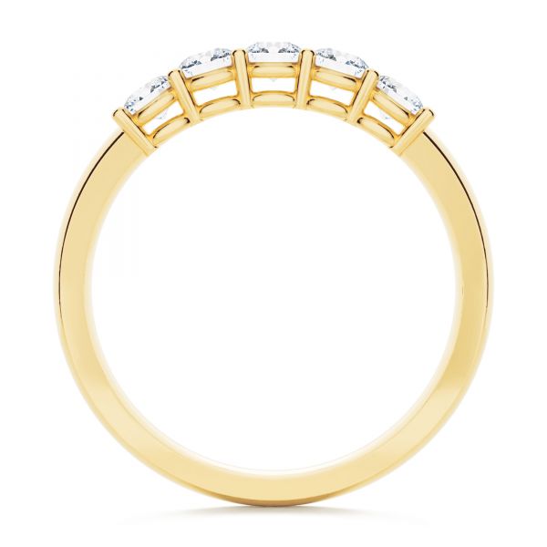 18k Yellow Gold 18k Yellow Gold Custom Diamond Wedding Ring - Front View -  107216