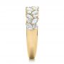 14k Yellow Gold 14k Yellow Gold Custom Diamond Wedding Ring - Side View -  102093 - Thumbnail