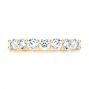 18k Yellow Gold 18k Yellow Gold Custom Diamond Wedding Ring - Top View -  107214 - Thumbnail