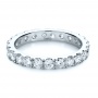  Platinum Custom Diamond Women's Eternity Band - Flat View -  1135 - Thumbnail