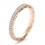 18k Rose Gold Custom Diamond Women's Eternity Band