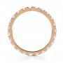 14k Rose Gold 14k Rose Gold Custom Diamond Women's Eternity Band - Front View -  1130 - Thumbnail