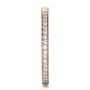 18k Rose Gold 18k Rose Gold Custom Diamond Women's Eternity Band - Side View -  1210 - Thumbnail