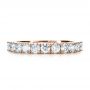 14k Rose Gold 14k Rose Gold Custom Diamond Women's Eternity Band - Top View -  1130 - Thumbnail