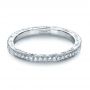 14k White Gold Custom Diamond Women's Eternity Band - Flat View -  1210 - Thumbnail