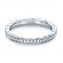 14k White Gold Custom Diamond Women's Eternity Band - Flat View -  1210 - Thumbnail