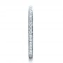 14k White Gold Custom Diamond Women's Eternity Band - Side View -  1133 - Thumbnail