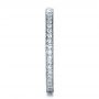 14k White Gold Custom Diamond Women's Eternity Band - Side View -  1210 - Thumbnail