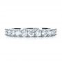 14k White Gold 14k White Gold Custom Diamond Women's Eternity Band - Top View -  1130 - Thumbnail