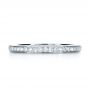 14k White Gold Custom Diamond Women's Eternity Band - Top View -  1133 - Thumbnail