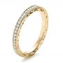 14k Yellow Gold Custom Diamond Women's Eternity Band