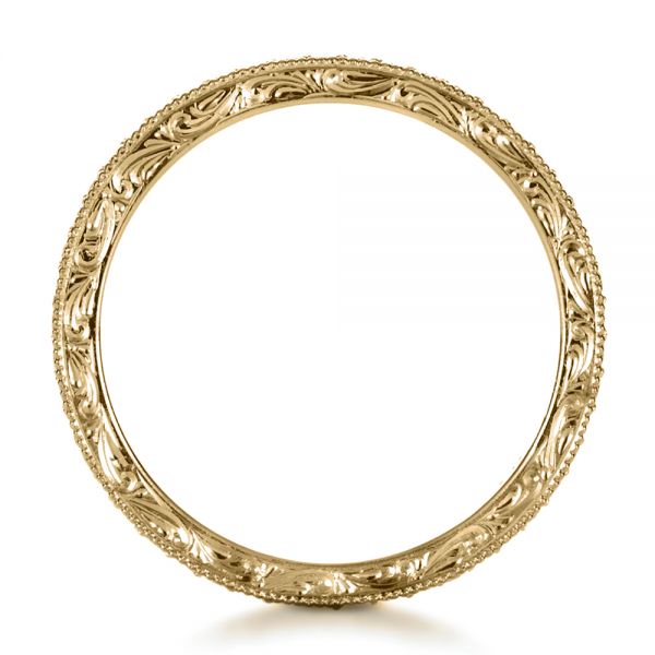 14k Yellow Gold 14k Yellow Gold Custom Diamond Women's Eternity Band - Front View - 1210