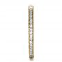 18k Yellow Gold 18k Yellow Gold Custom Diamond Women's Eternity Band - Side View -  1210 - Thumbnail