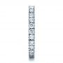  Platinum Custom Diamond Women's Eternity Band - Side View -  1135 - Thumbnail