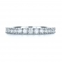  Platinum Custom Diamond Women's Eternity Band - Top View -  1135 - Thumbnail