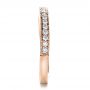 14k Rose Gold 14k Rose Gold Custom Diamond Women's Wedding Band - Side View -  1170 - Thumbnail